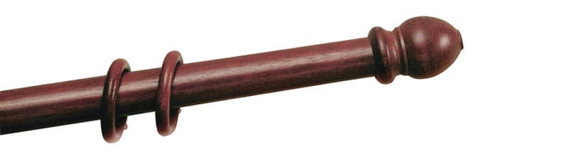 Scorritenda a Strappo in Legno Ø Mm 22 Colore Naturale Cm 160