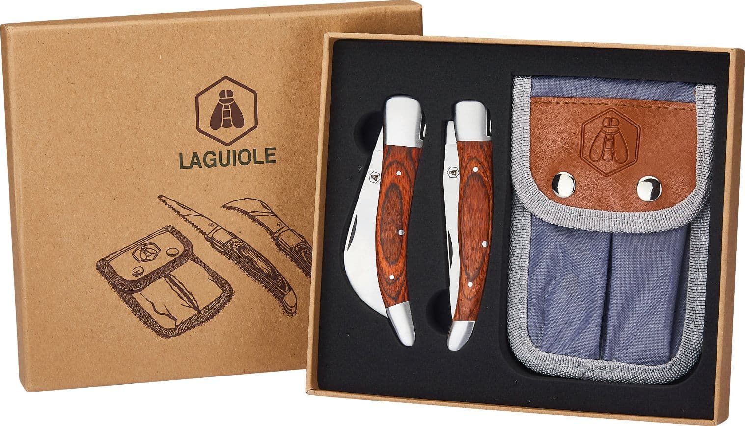 Set Coltellini Da Giardino Pieghevoli 2 Pz. Con Custodia in Coltelli a serramanico BricoGo - Marano di Napoli, commercioVirtuoso.it