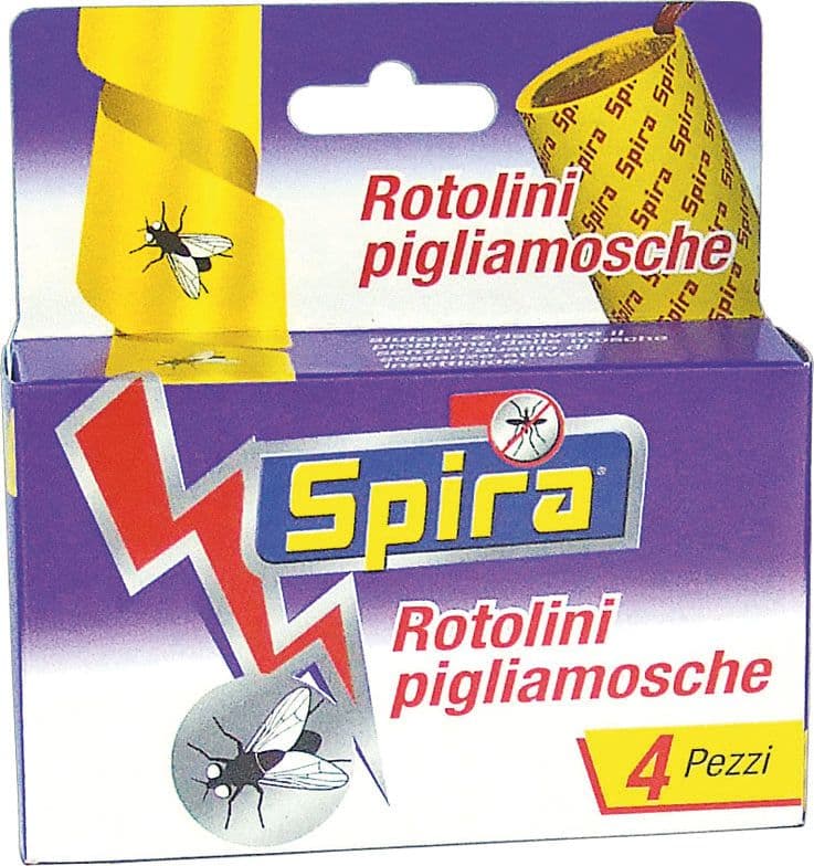 Striscia Attiramosche 4 Pezzi. 30 Pezzi Spira