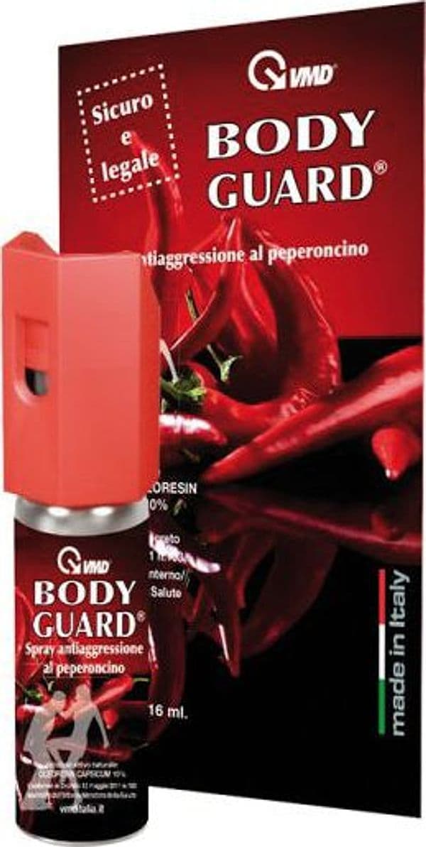 Spray Antiaggressione Bodyguard al Peperoncino Ml. 16