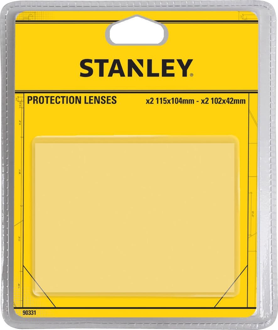 Lenti di Ricambio per Casco Elettronico per Saldare Pz. 2+2 Stanley