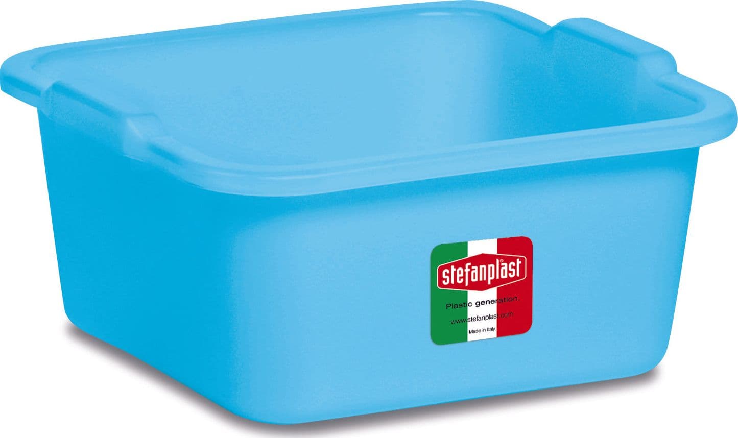 Bacinella Quadra Azzurra L 11 cm 34 x 34X14 H Stefanplast