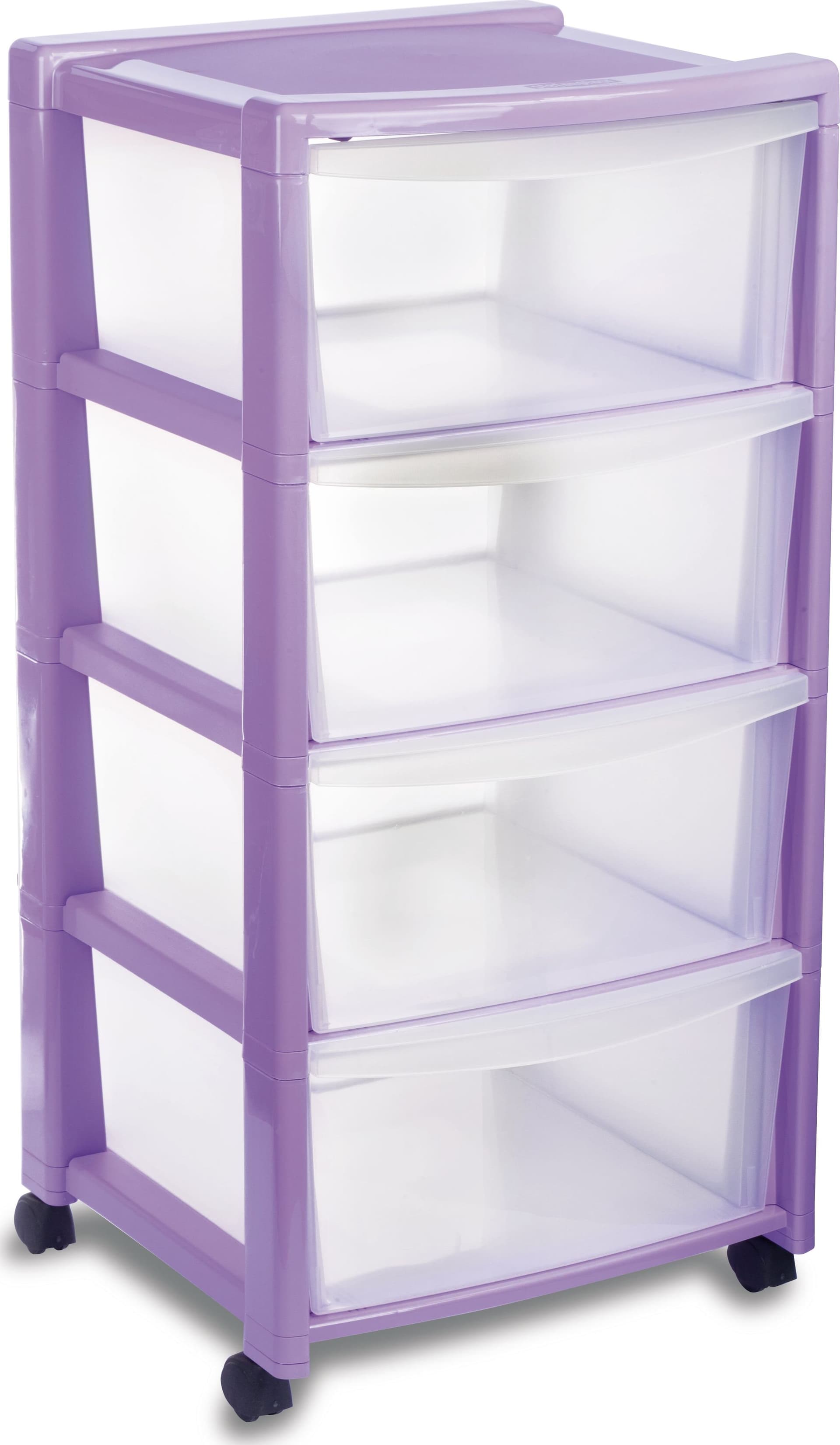 Cassettiera 4 Piani Silver Cm 40 x 40X80 H Stefanplast