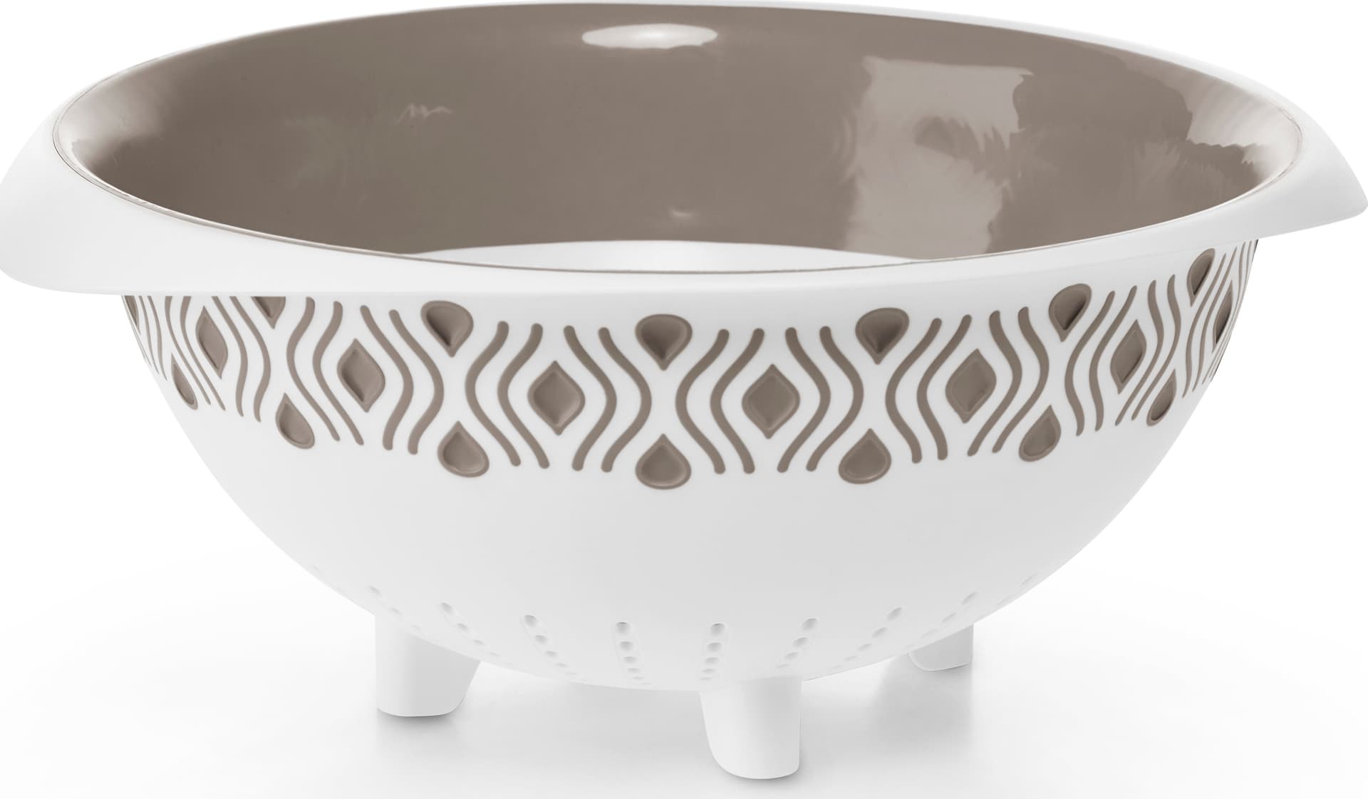 Scolapasta Tosca Ø Cm 28 Bianco Tortora Chiaro Stefanplast
