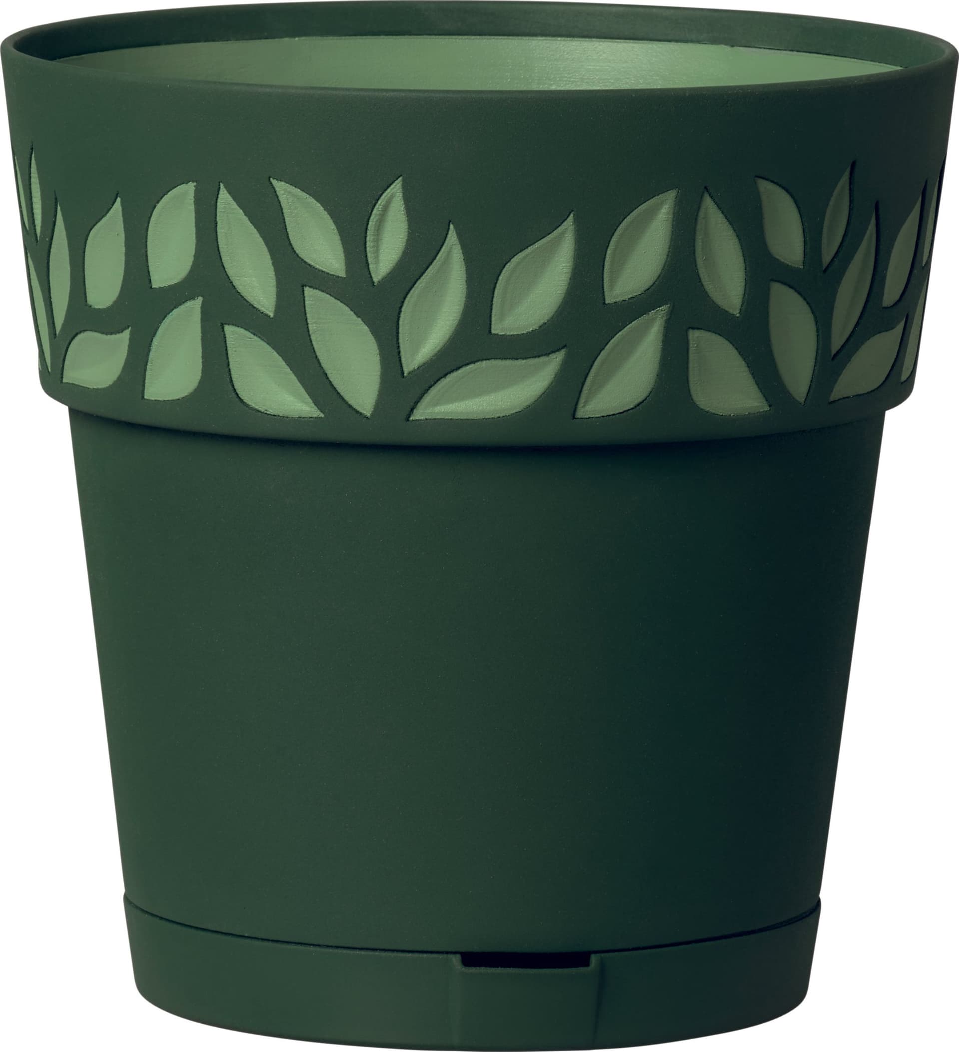Vaso Cloe con Riserva D'Acqua Ø Cm 25 x 25 H Colore Grafite Stefanplast