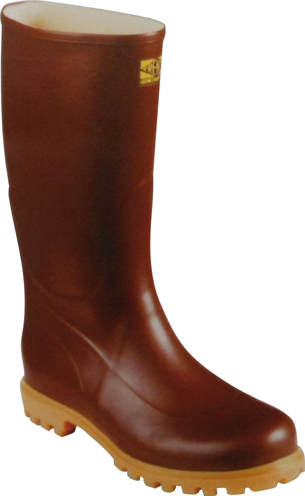 Stivali in Gomma Naturale Carro Armato Ginocchio Colore Marrone Misura 41