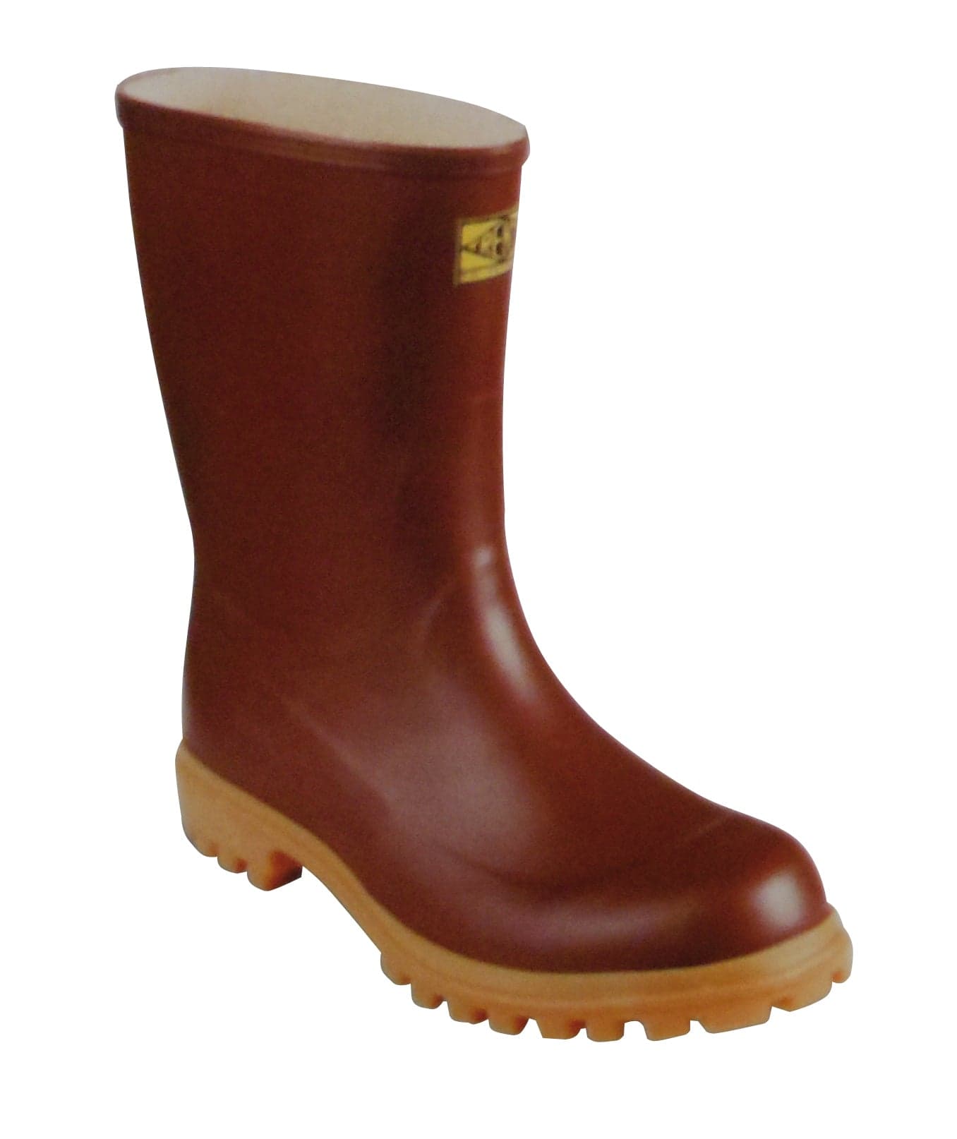 Stivali in Gomma Naturale Carro Armato Tronchetto Colore Marrone Misura 45