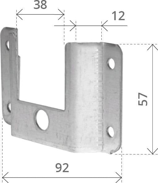Supporto a Cassonetto senza Cuscinetto