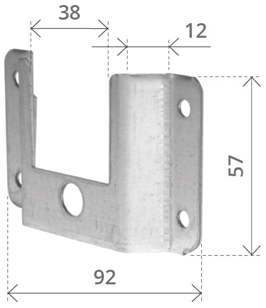 Supporto a Cassonetto senza Cuscinetto