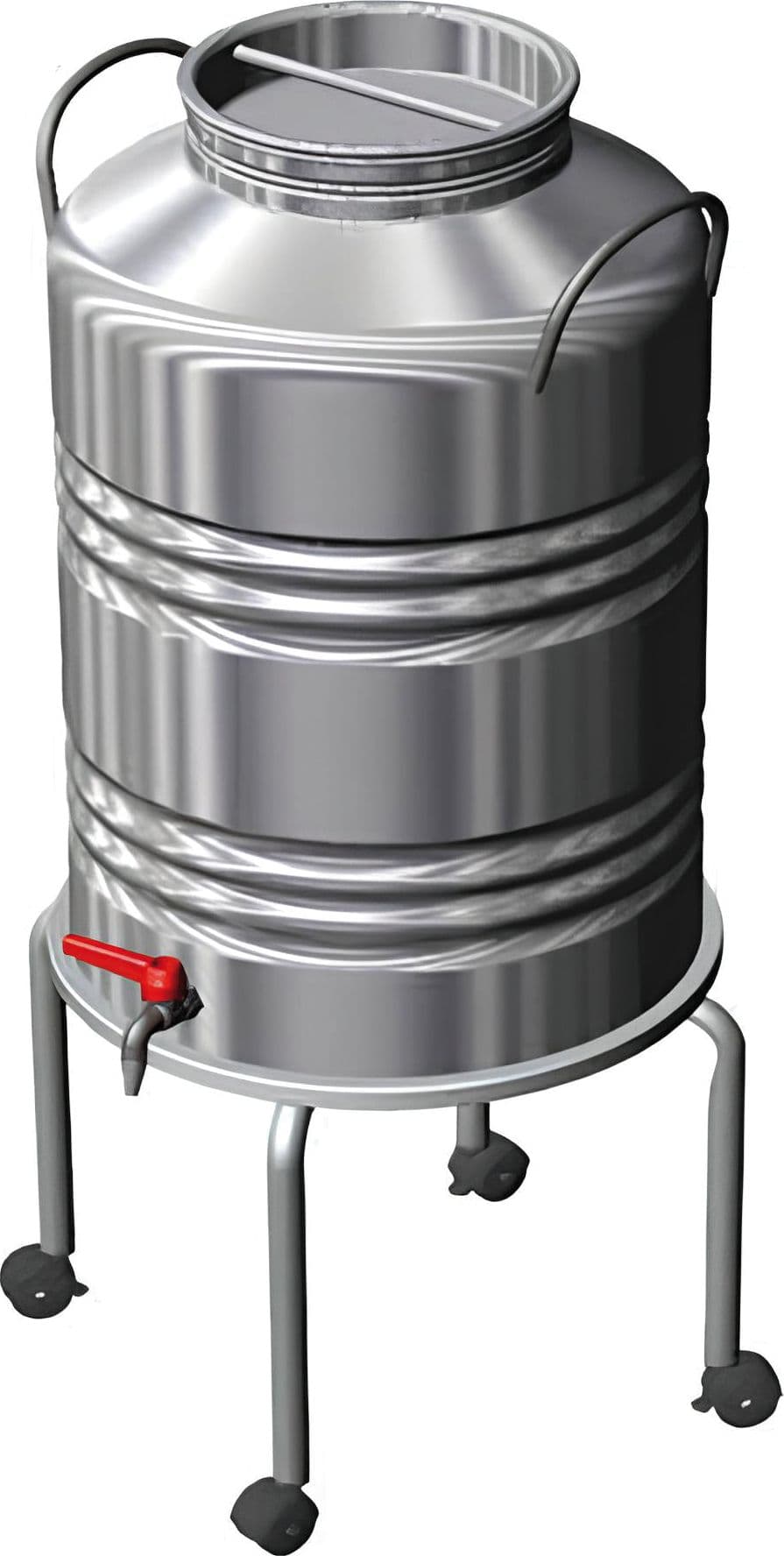 Supporto Per Bidone Olio Lt. 50 Alto Con Ruote Ø Cm. 38 in Contenitori BricoGo - Marano di Napoli, commercioVirtuoso.it