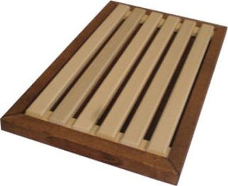 Tagliapane in Legno Scuro Griglia Estraibile Cm 38 x 23X2