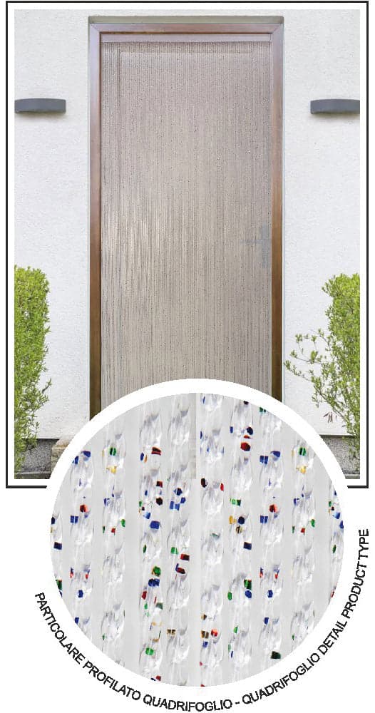 Tenda In Pvc Quadrifoglio Rotolo Col. Multicolor 12.00 Kg in Schermi divisori e protettivi per giardino BricoGo - Marano di Napoli, commercioVirtuoso.it