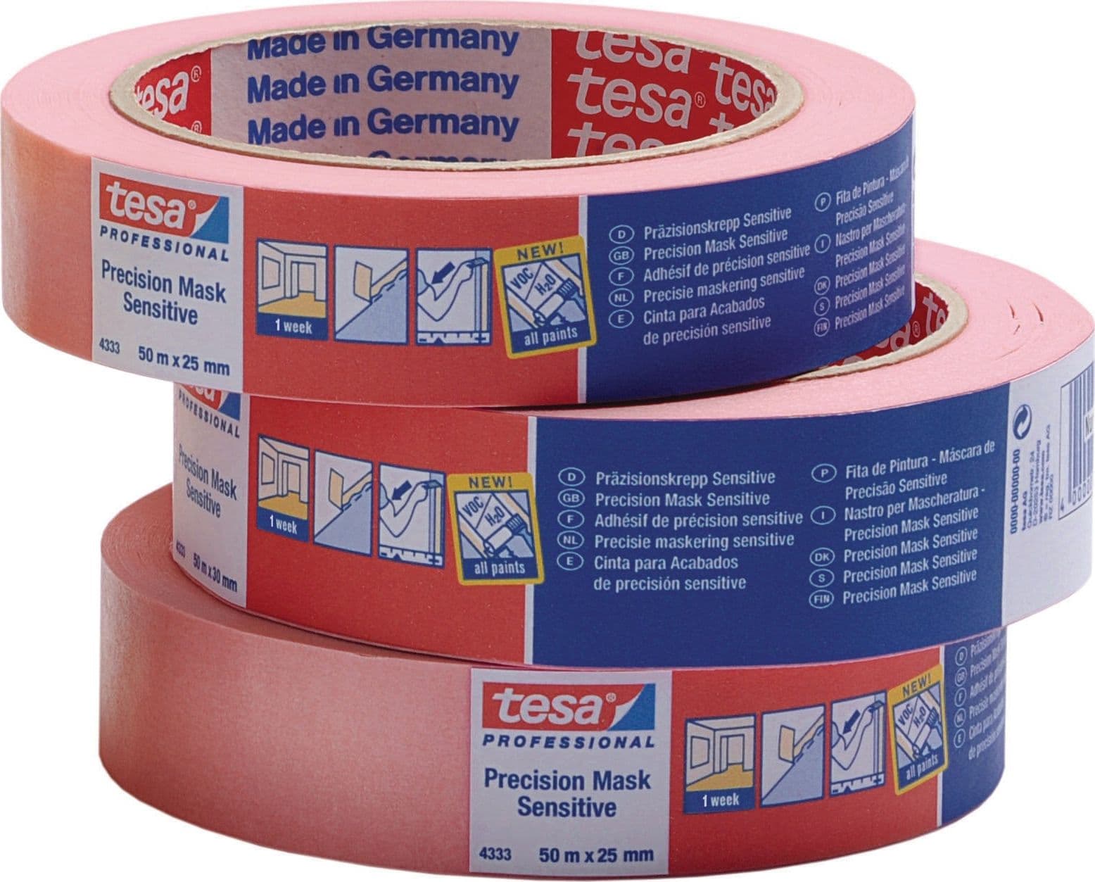Nastro per Mascheratura Precision Mask Sensitive Rosa Mm 25 x 50 M 6.00