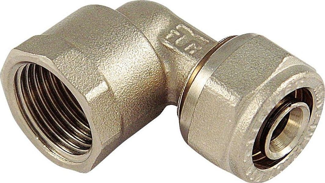 Raccordo per Tubo Multistrato Curvo Femmina Misura 20X1/2 5 Pezzi Tiemme