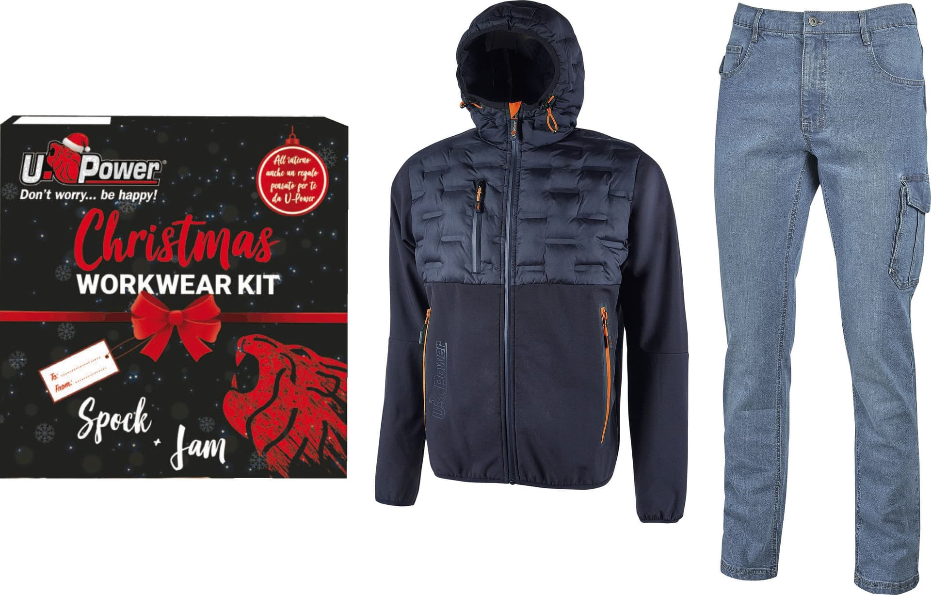 Christmas Workwear Kit Spock Deep Blu + Jam Denim Misura M U Power