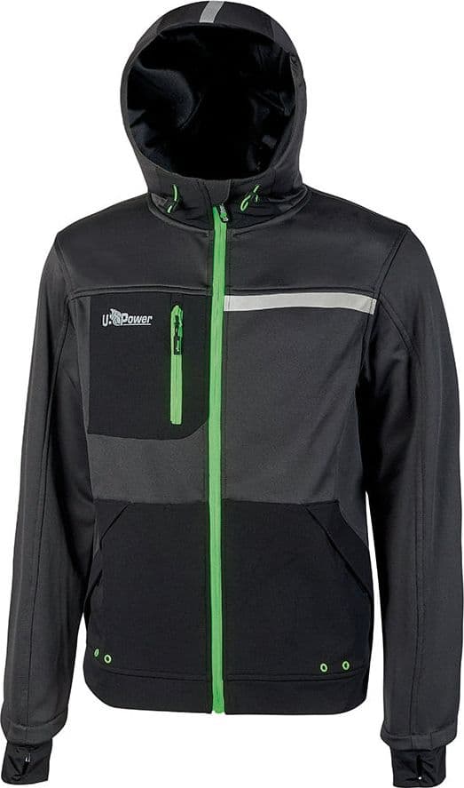 Felpa Galaxy Colore Grigio Verde Misura M U Power