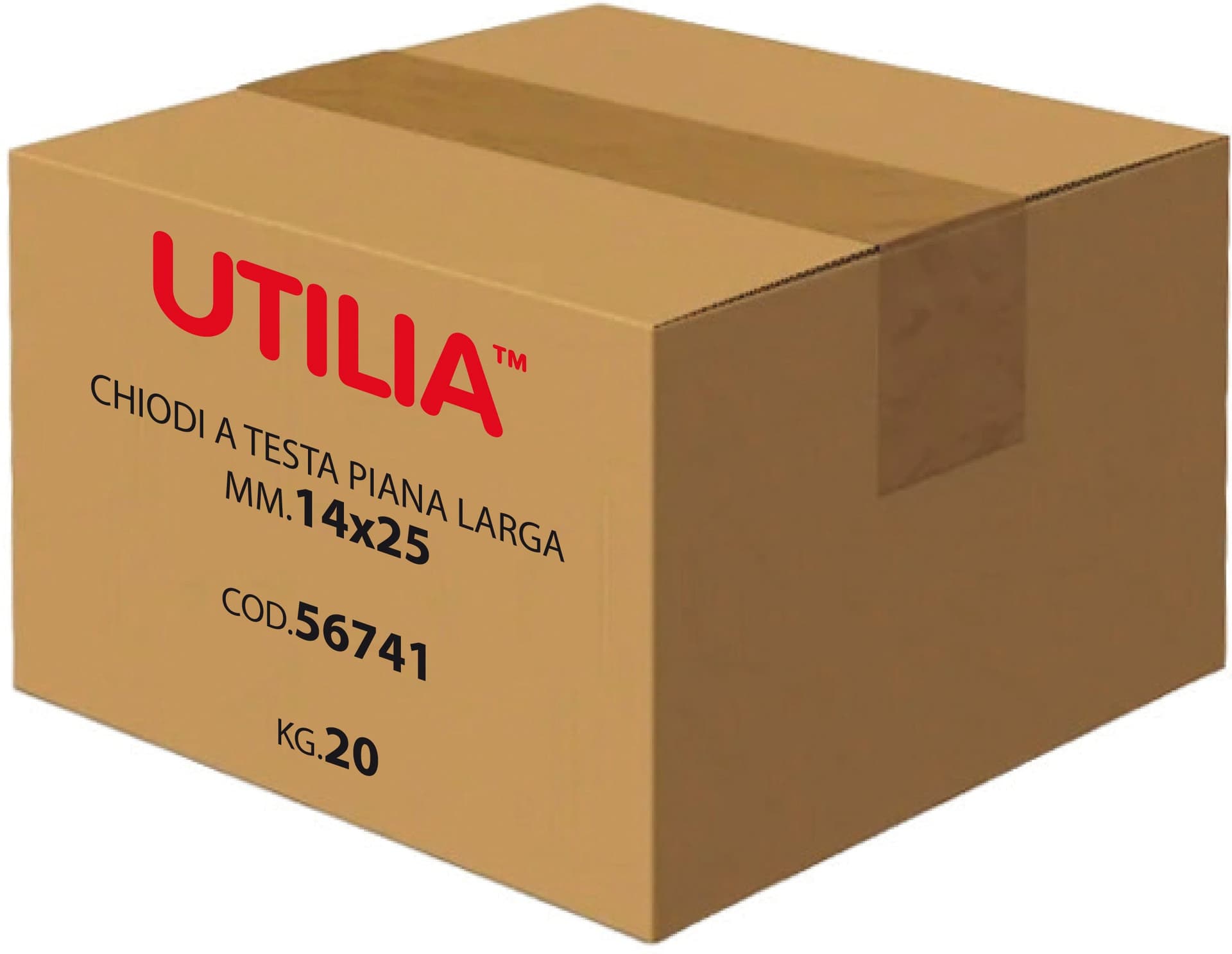 Utilia Chiodo A Testa Piana Larga Mis. 14X20 Mm. 5.00 Kg in Chiodi BricoGo - Marano di Napoli, commercioVirtuoso.it