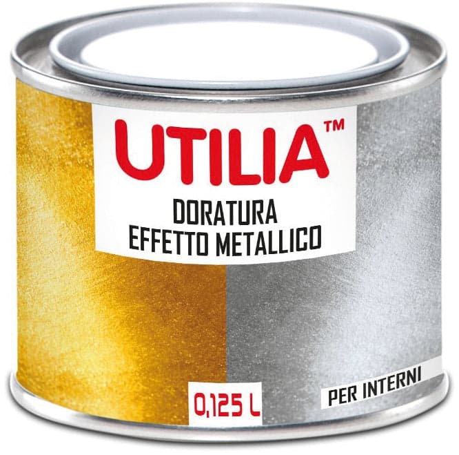 Doratura per Interni Ml. 125 Colore Oro Ricco 6 Pezzi Utilia