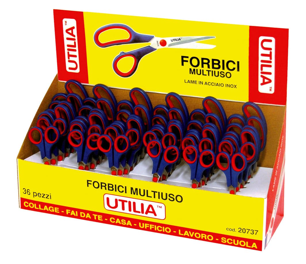 Espositore Forbici Multiuso 36 Pezzi Utilia