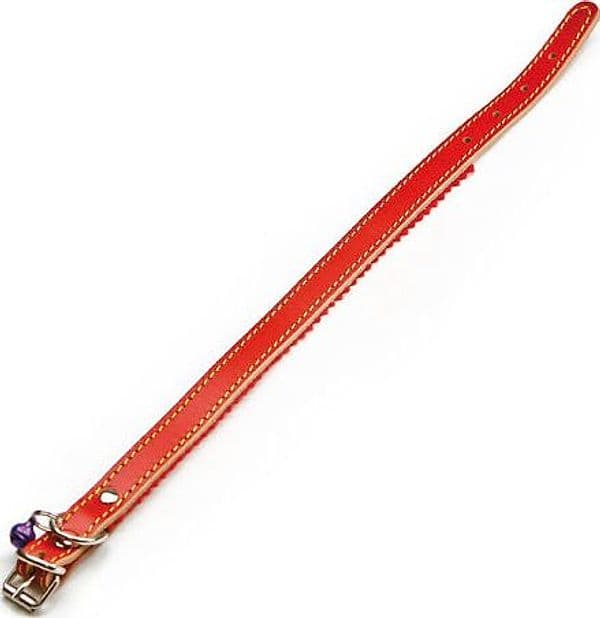 Colore Lare in Cuoio Felpato con Campanellino x Gatto Cm 37 x 1 6 6 Pezzi