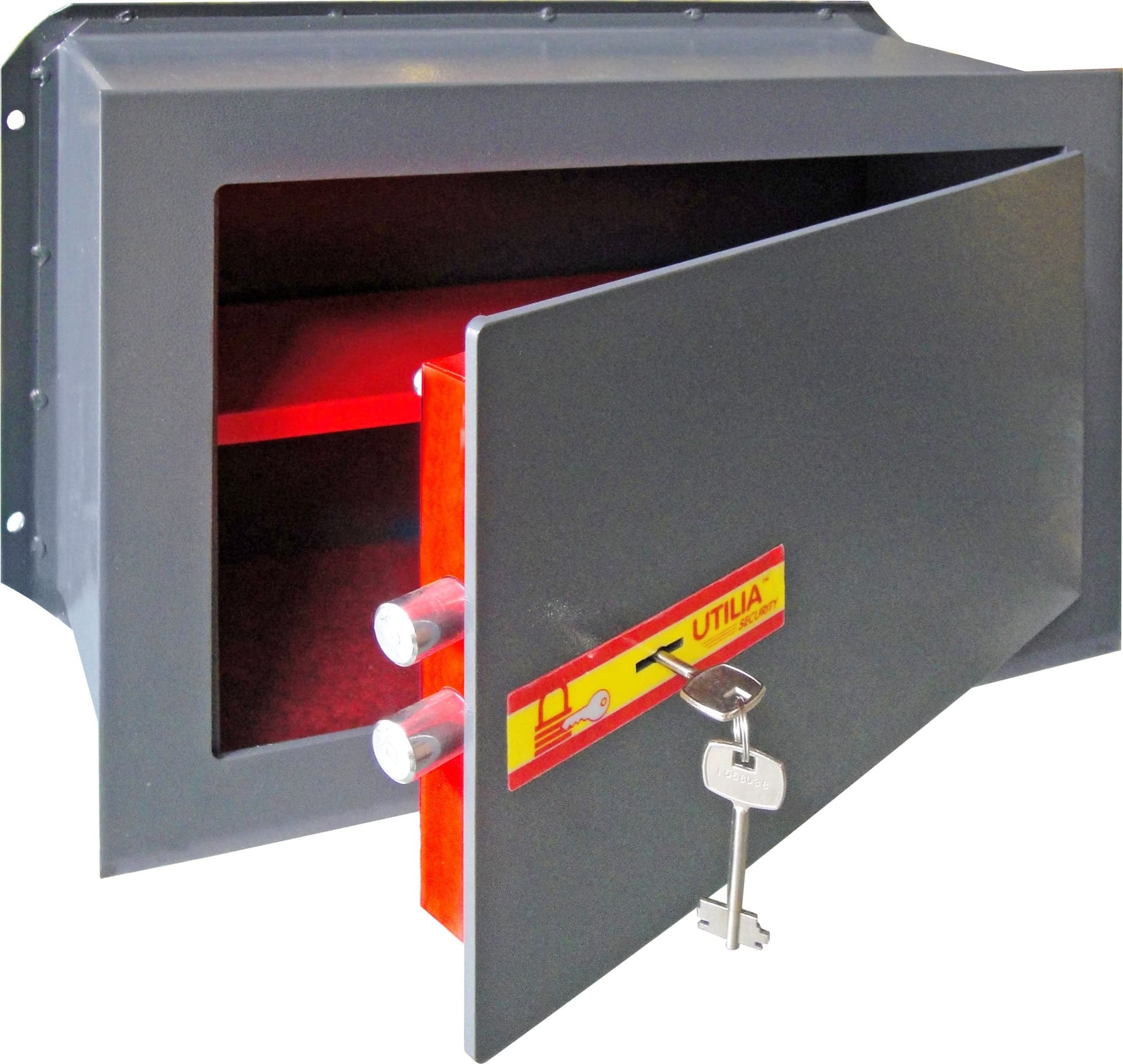 Cassaforte da Muro Chiusura con Chiave Mm 260 x 150X180 H Utilia Security