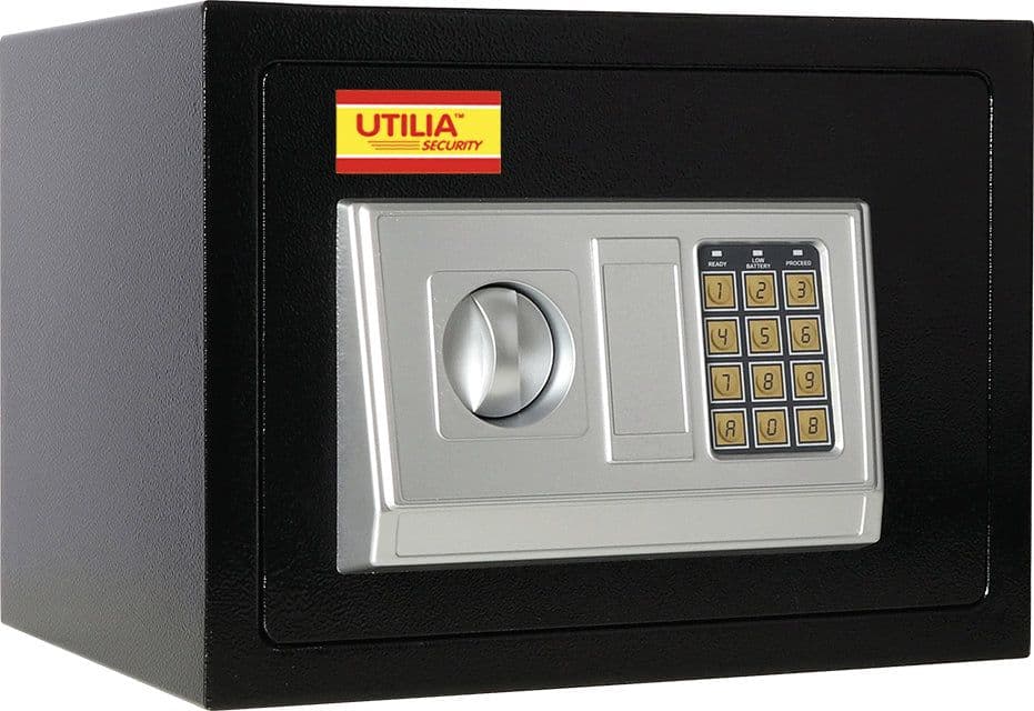 Cassaforte Elettronica Chiusura con Combinatore Mm 390 x 190X250 H Utilia