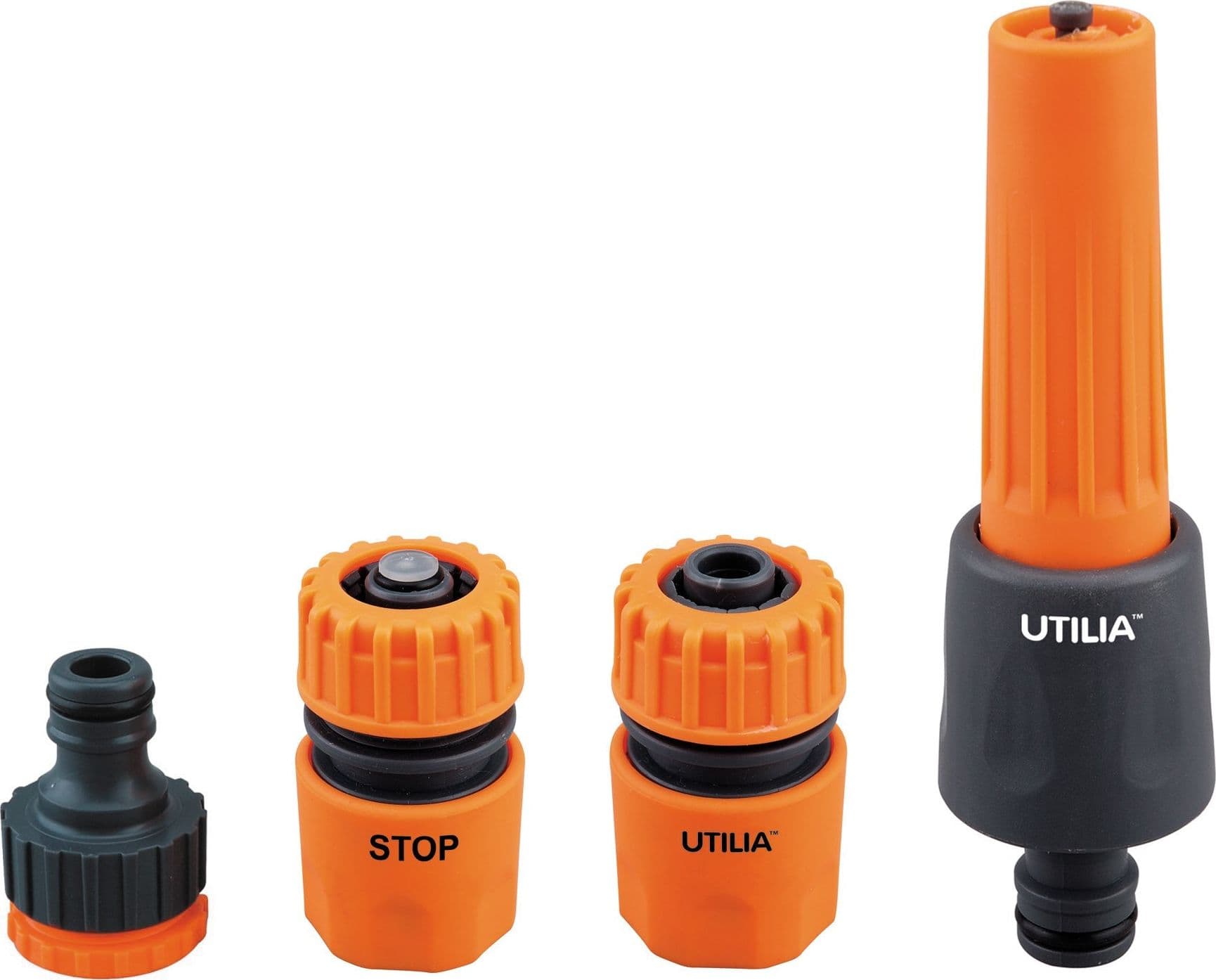 Set Irrigazione con Lancia Regolabile 5 Pezzi. 12 Pezzi Utilia