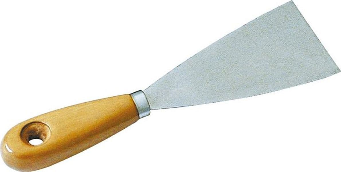 Spatola per Stucco Manico in Legno Mm 60 12 Pezzi Utilia
