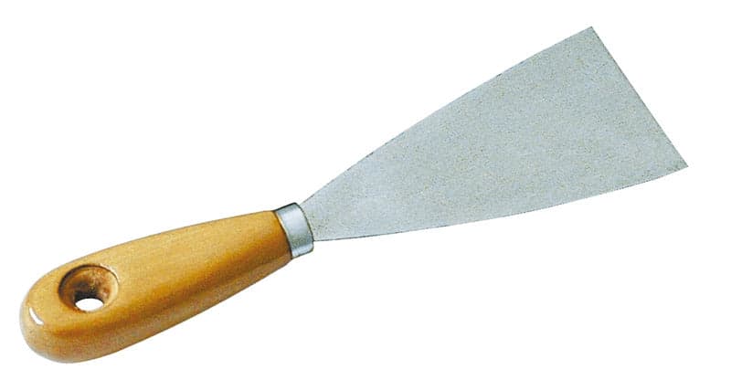 Spatola per Stucco Manico in Legno Mm 80 12 Pezzi Utilia