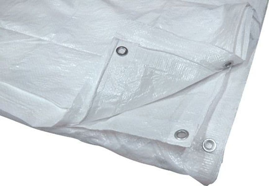 Telo Occhiellato Multiuso in Polietilene Colore Bianco M 2 x 3 Utilia