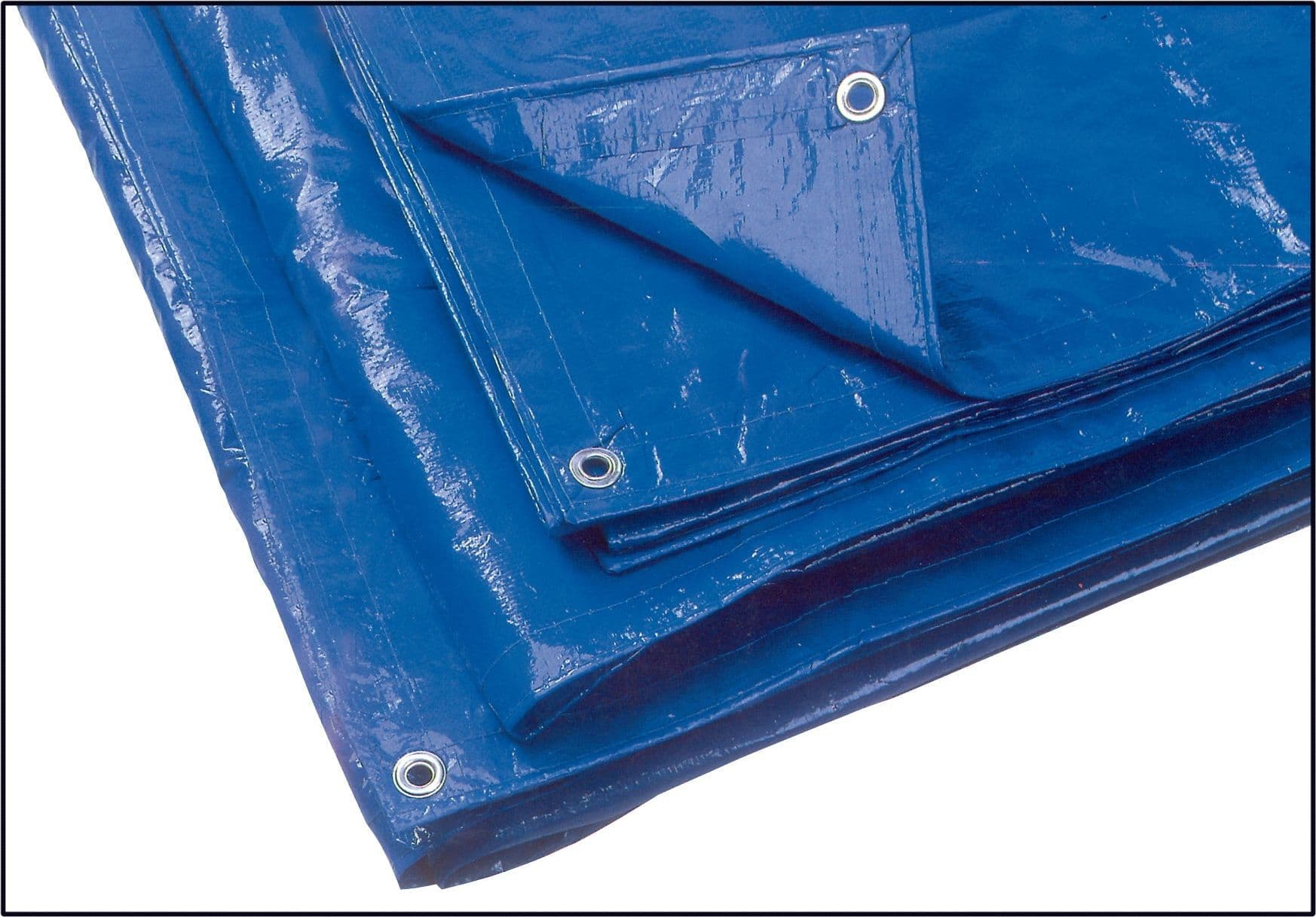 Telo Occhiellato Multiuso in Polietilene Colore Blu M 7 x 8 Utilia