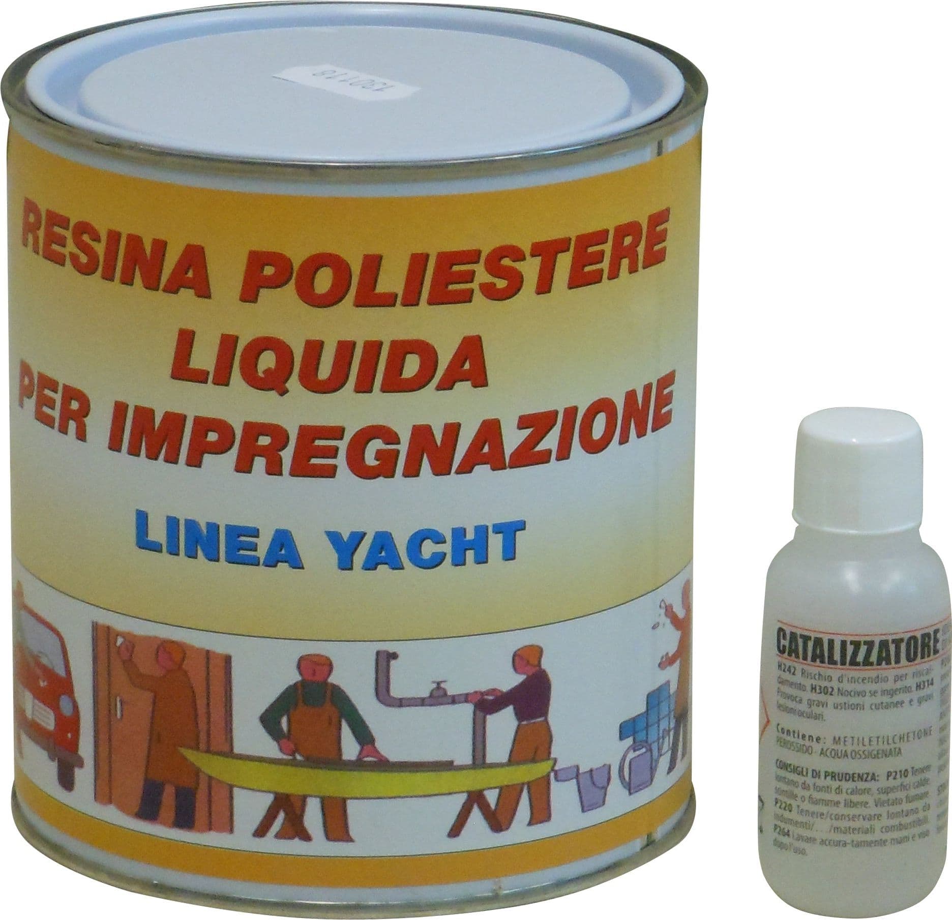 Vetroresina Ml. 750 6 Pezzi