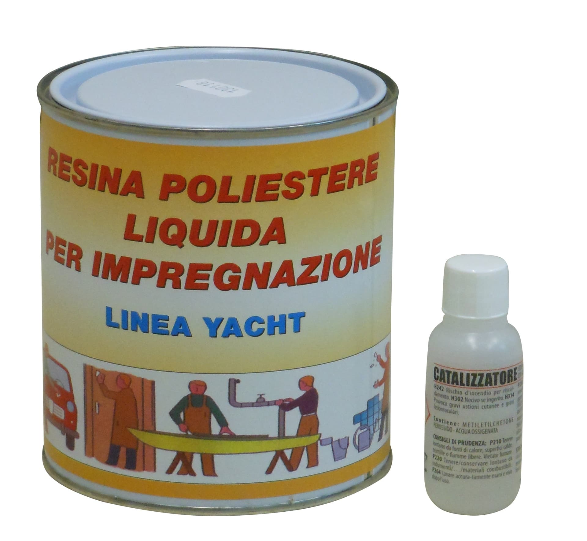 Vetroresina Ml. 750 6 Pezzi