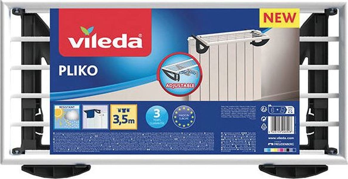 Vileda Stendibiancheria Da Balcone Pliko Cm. 56X42X13 H Stenditura Mt. 3,5 in Stendini BricoGo - Marano di Napoli, commercioVirtuoso.it