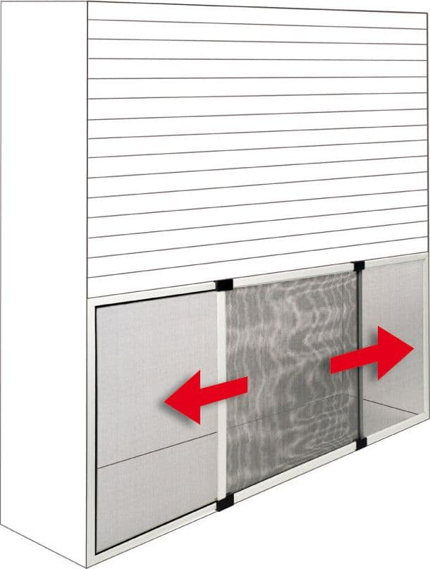 Zanzariera Estensibile per Finestre Bianco Ral 9010 cm 70 x 50