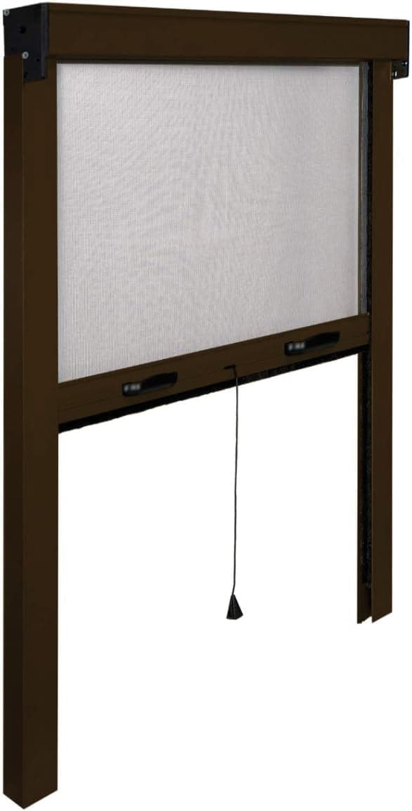 ZANZARIERA VERTICALE IN KIT col. Marrone (RAL 8017) cm.160x160