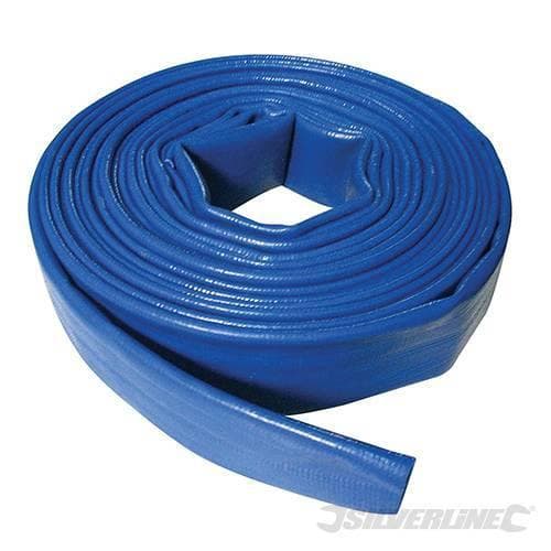 Tubi di Scarico in pvc flessibili piatti per piscine laghi fossi 10m Silverline - 8