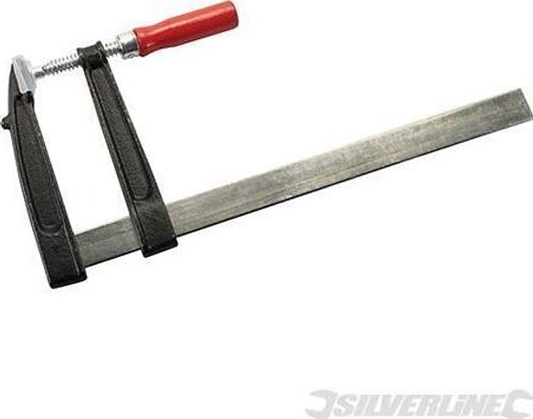 Morse europee a F stringente con manico in plastica Silverline – 300 x 120 mm – metallo