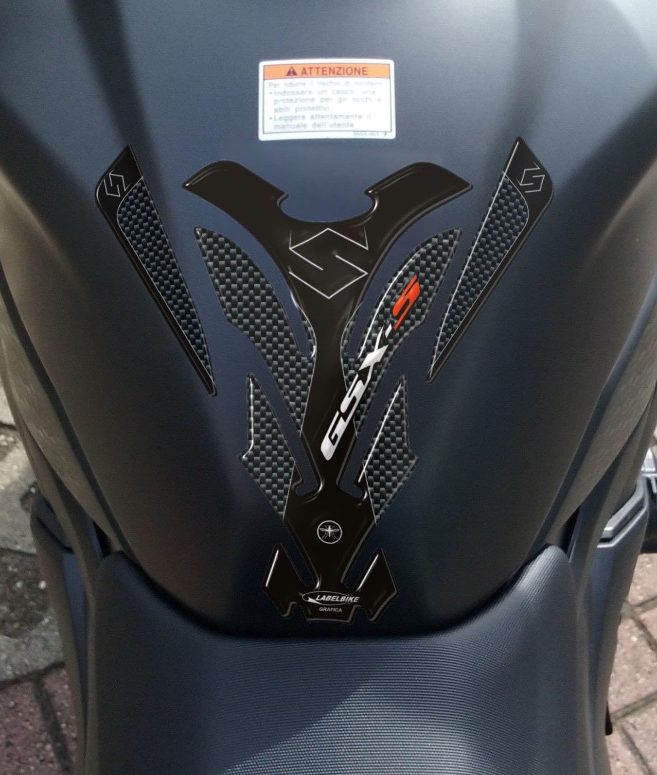 kit ADESIVI 3D PROTEZIONI in resina compatibili per MOTO GSXS SUZUKI GSX-S 1000 in Decalcomanie adesivi e magneti LabelBike - Bibbiano, commercioVirtuoso.it