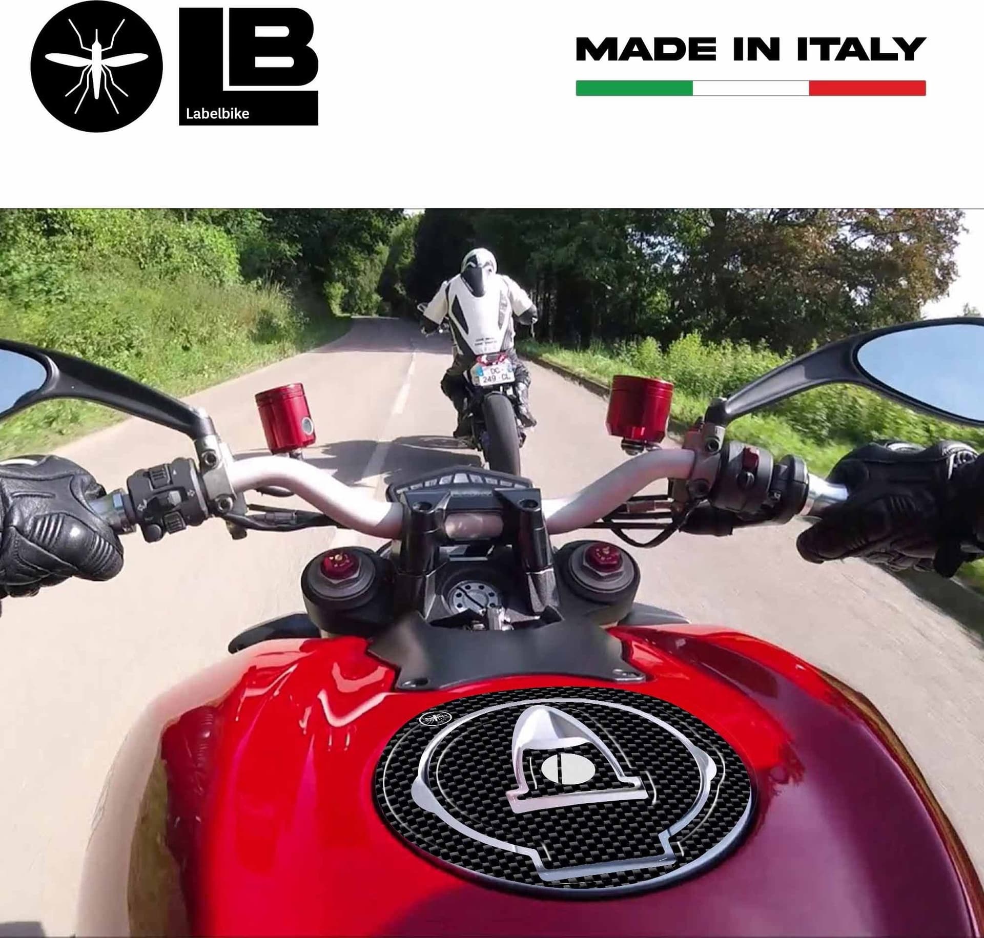 Adesivo 3D Protezione Tappo Serbatoio compatibile con moto Ducati Streetfighter in Decalcomanie adesivi e magneti LabelBike - Bibbiano, commercioVirtuoso.it