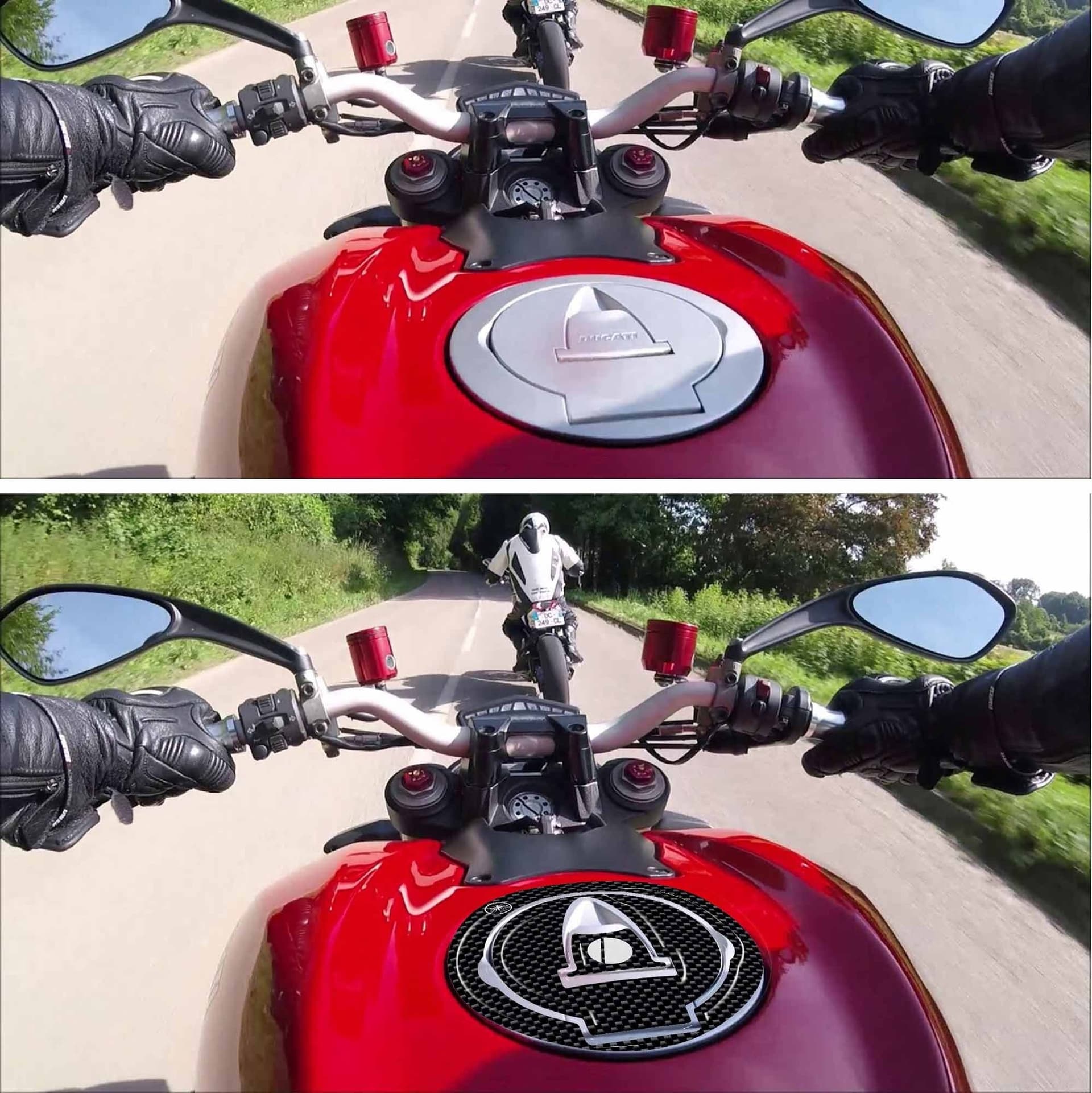 Adesivo 3D Protezione Tappo Serbatoio compatibile con moto Ducati Streetfighter in Decalcomanie adesivi e magneti LabelBike - Bibbiano, commercioVirtuoso.it