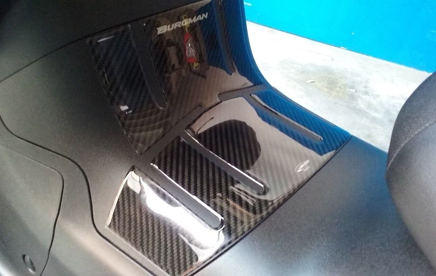 Adesivo 3D Protezione Pedana compatibile con Suzuki Burgman 650 2013-2021