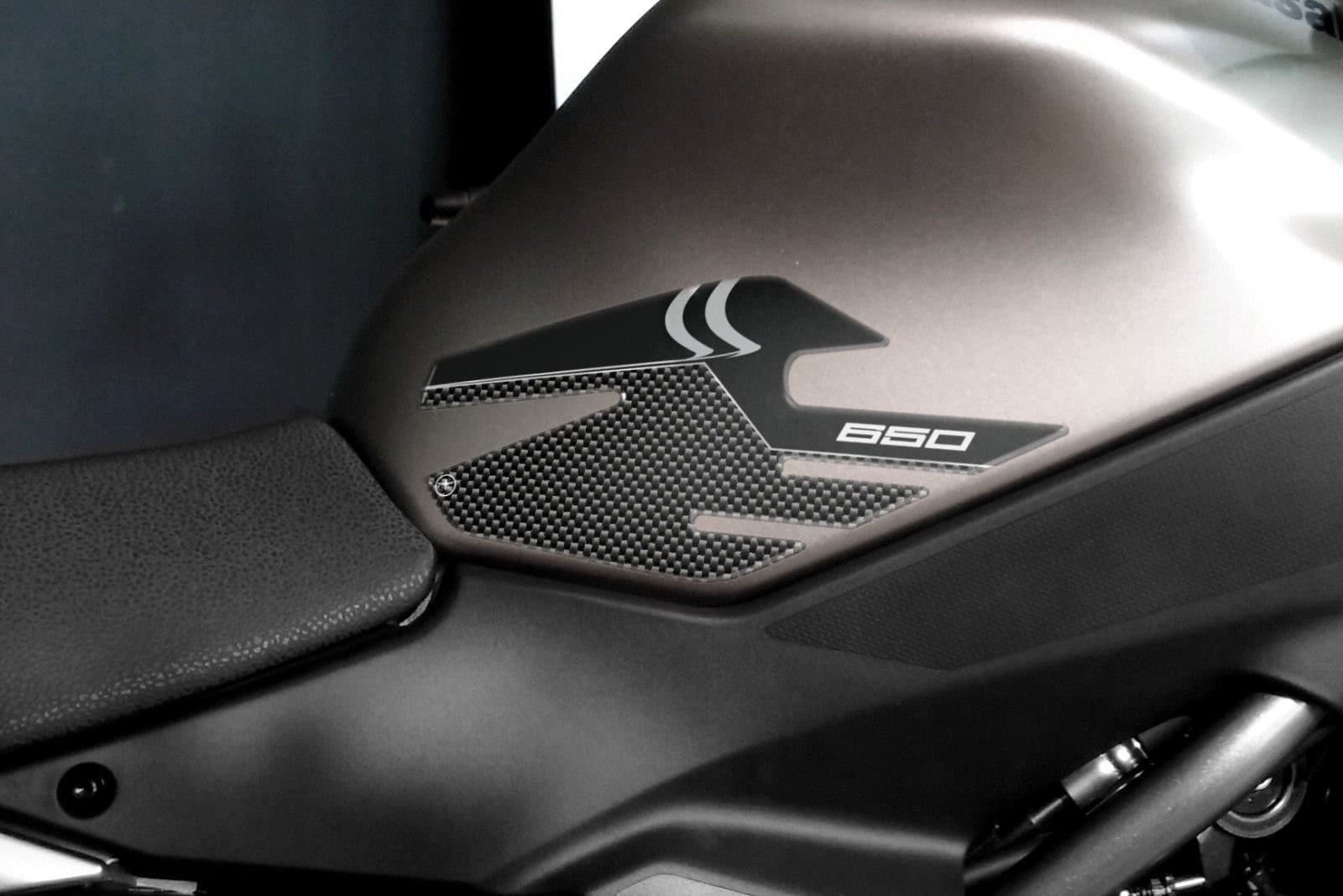 KIT ADESIVI RESINA 3D PROTEZIONI compatibili per moto NINJA 650 KAWASAKI carbon in Decalcomanie adesivi e magneti LabelBike - Bibbiano, commercioVirtuoso.it