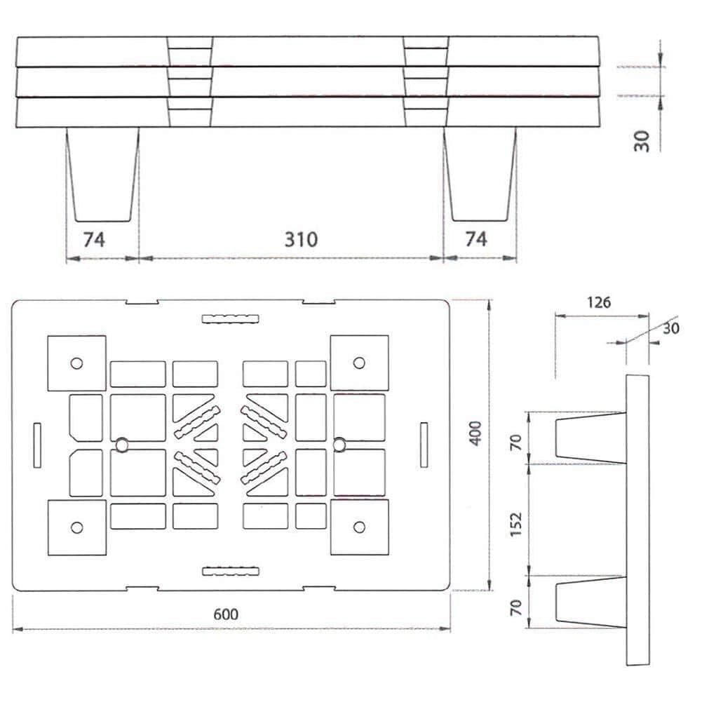 Pallet In Plastica Riciclata Pp 400X600X124 Mm Con 4 Piedi Piano Forato Portata Statica 500 Kg Dinamica 400 Kg Nero in Rotelle BricoGo - Marano di Napoli, commercioVirtuoso.it