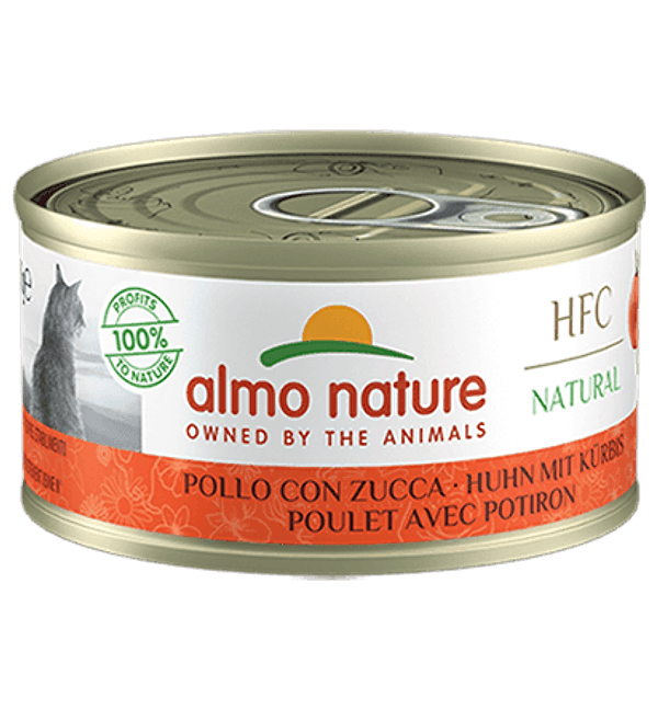 Almo Nature Scatoletta HFC Natural gusto Pollo e Zucca per Gatti Adulti 70gr in Secco 101 Market - Poggibonsi, commercioVirtuoso.it