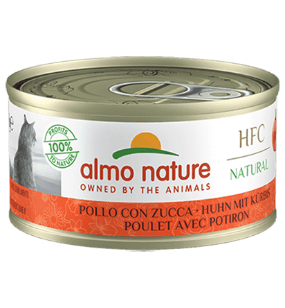 Almo Nature Scatoletta HFC Natural gusto Pollo e Zucca per Gatti Adulti 70gr in Secco 101 Market - Poggibonsi, commercioVirtuoso.it