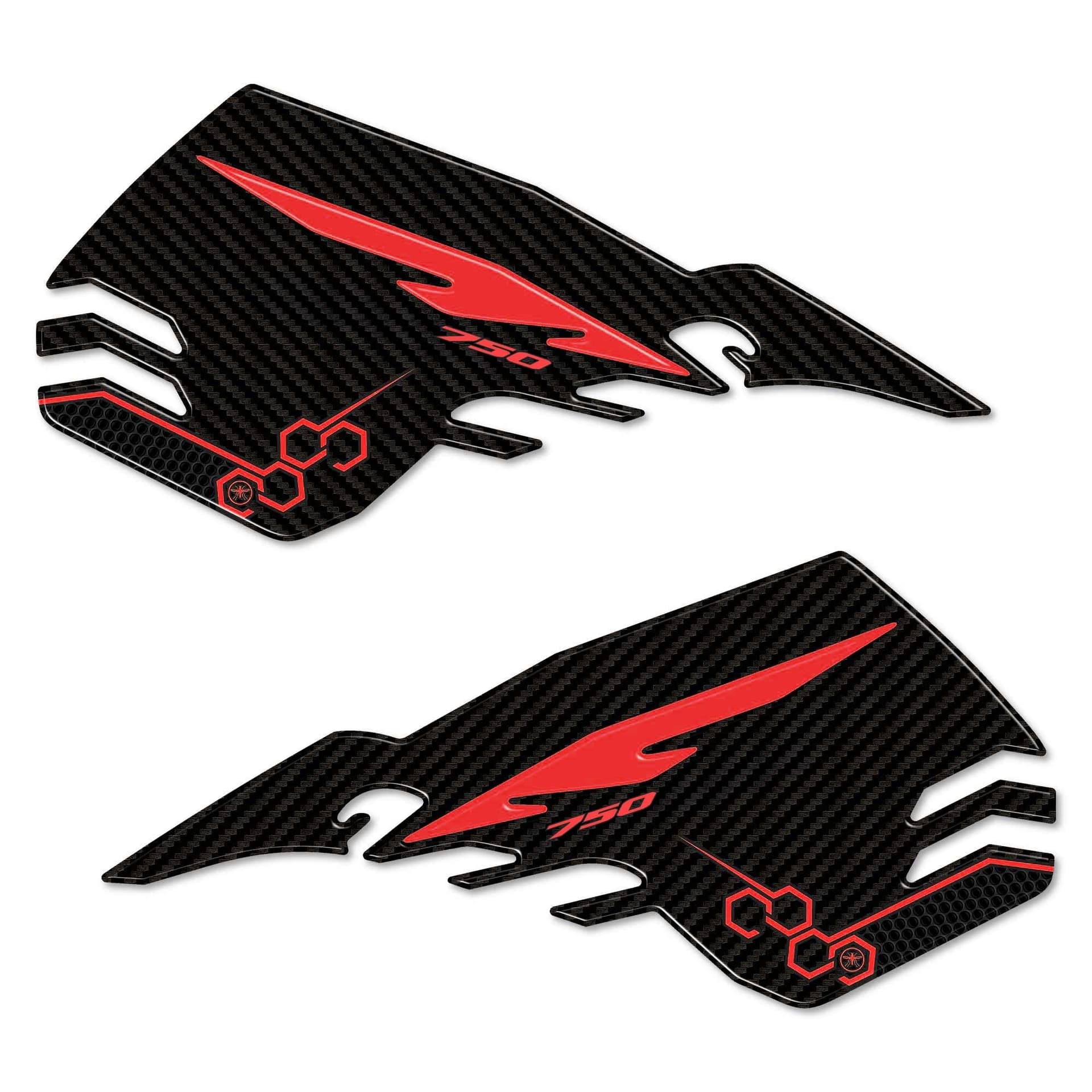 Adesivi 3D Protezioni laterali serbatoio moto compatibile con Honda Hornet 2023-2024 in Decalcomanie adesivi e magneti LabelBike - Bibbiano, commercioVirtuoso.it