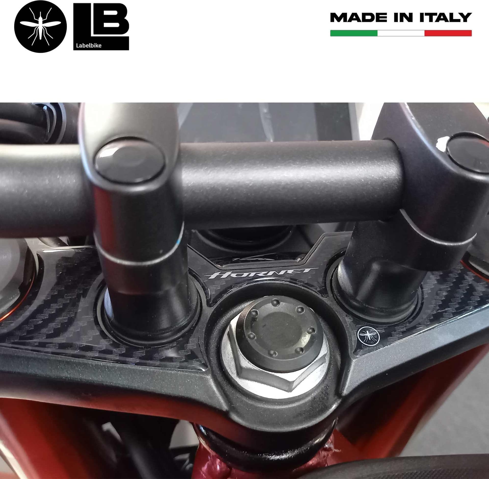 Adesivo 3D Protezione Piastra Forcella Sterzo compatibile con Honda Hornet 2023-2024 in Decalcomanie adesivi e magneti LabelBike - Bibbiano, commercioVirtuoso.it