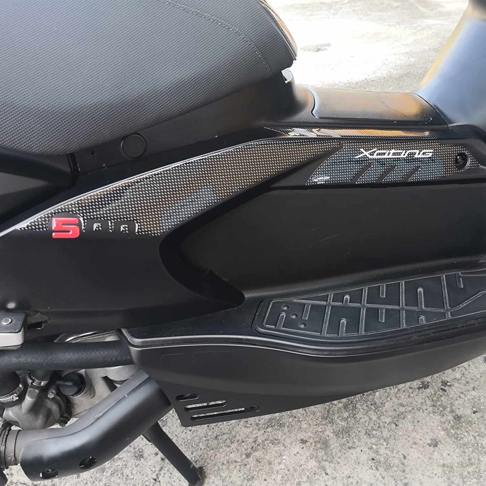 KIT BOOMERANG ADESIVI 3D per Scooter XCITING 500 PROTEZIONI compatibili KYMCO