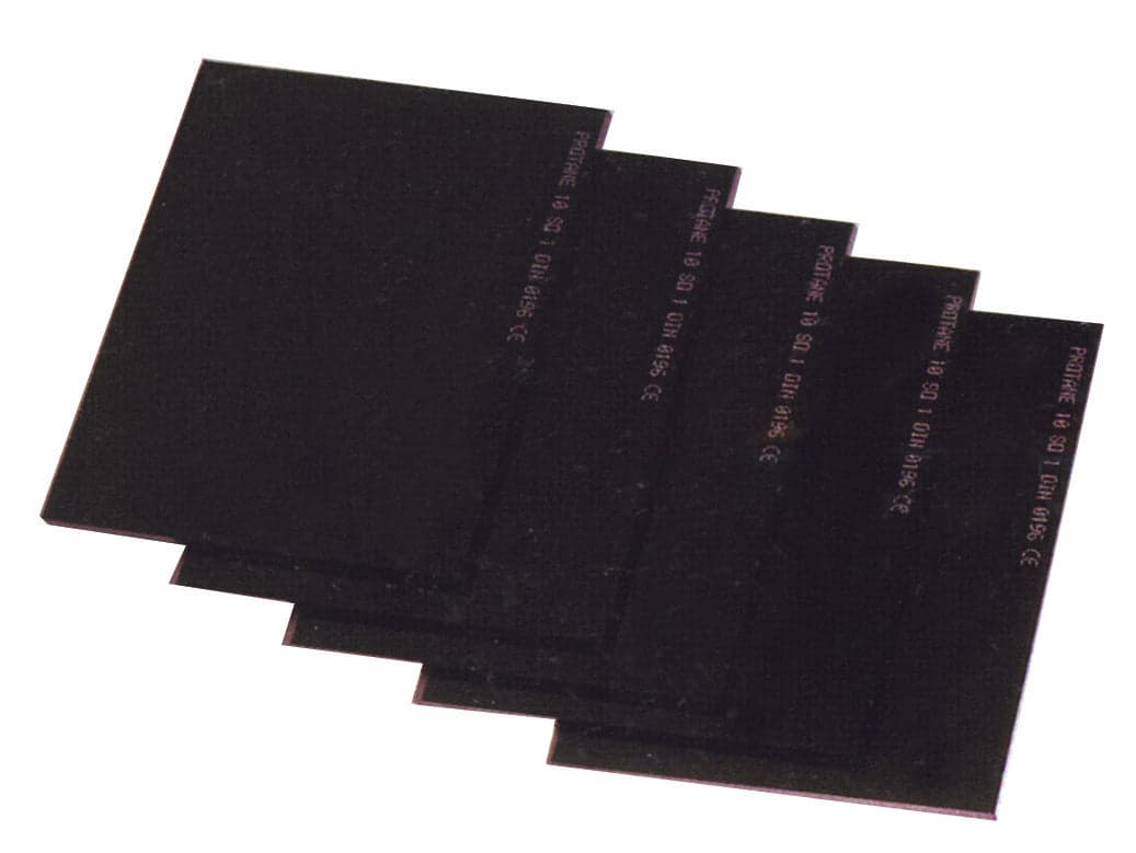 VETRO INATTINICO PER SALDATURA DIN 11  mm. 75x98 100.00 pz